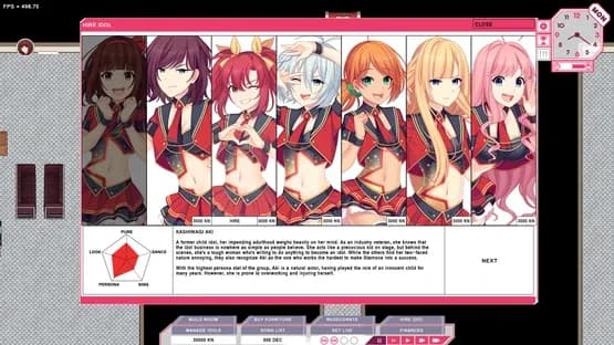 Shining Song Starnova: Idol Empire — Screenshoty