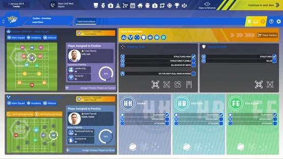 Rugby League Team Manager 3 — Screenshoty