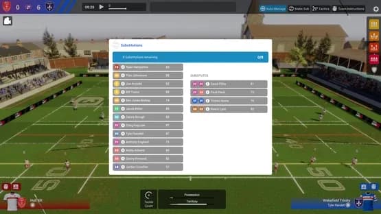 Rugby League Team Manager 3 — Screenshoty