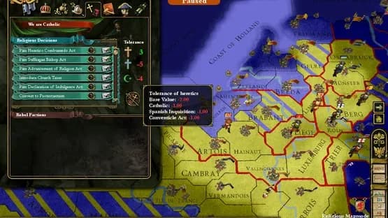 Europa Universalis III: In Nomine — Screenshoty