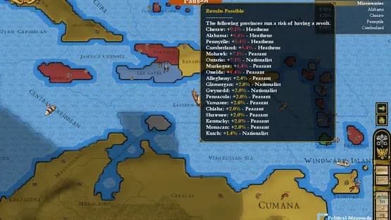 Europa Universalis III: In Nomine — Screenshoty