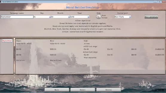 Naval Battles Simulator — Screenshots