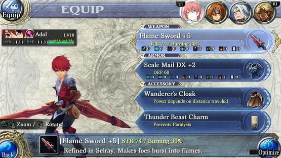 Ys: Memories of Celceta — Screenshoty