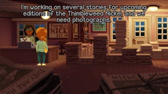 Delores: A Thimbleweed Park Mini-Adventure — Screenshoty