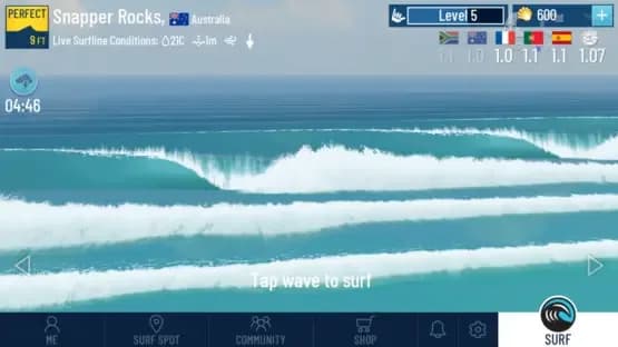 TransWorld Surf — Screenshoty