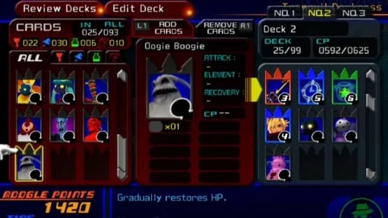 Kingdom Hearts Re:Chain of Memories — Screenshoty