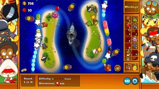 Bloons Monkey City — Screenshoty
