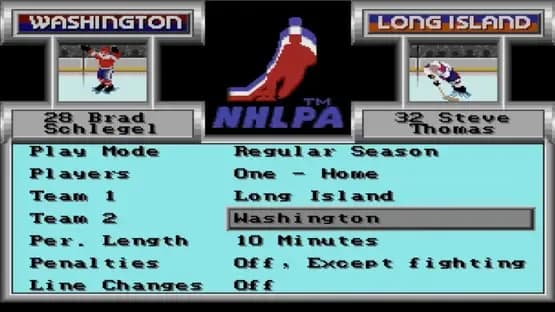 NHLPA Hockey 93 — Screenshots