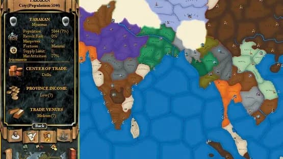 Europa Universalis II — Screenshoty