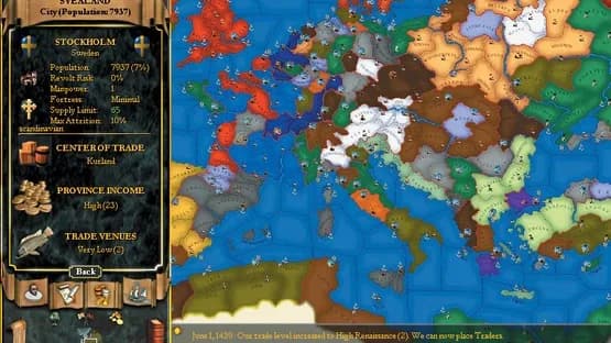 Europa Universalis II — Screenshoty