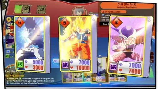 Dragon Ball Z: Kakarot - Dragon Ball Card Warriors — Screenshoty