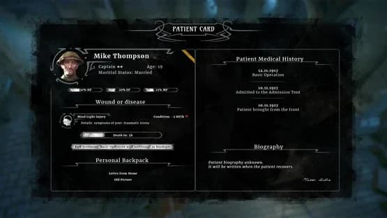 War Hospital — Screenshoty
