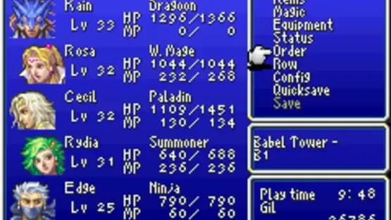 Final Fantasy IV Advance — Screenshoty