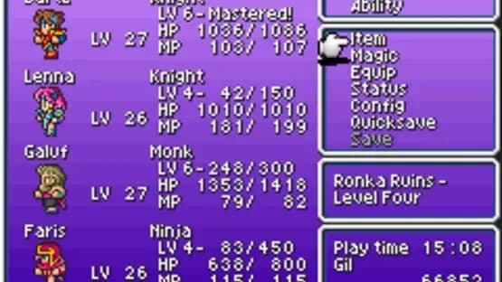 Final Fantasy V Advance — Screenshots