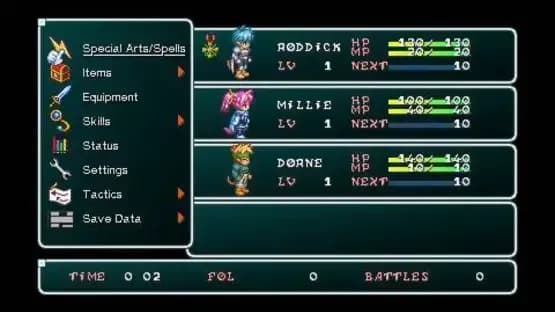 Star Ocean: First Departure — Screenshoty