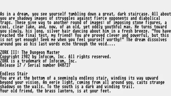 Zork III: The Dungeon Master — Screenshots