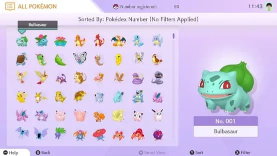 Pokémon Home — Screenshoty