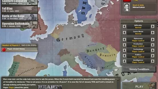 Hearts of Iron III: For the Motherland — Screenshots