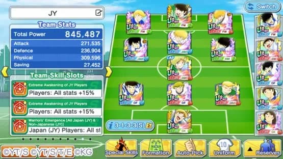 Captain Tsubasa: Dream Team — Screenshoty
