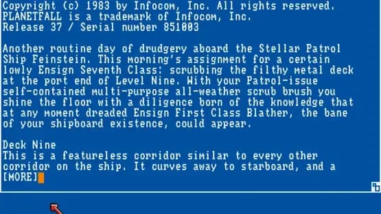 Planetfall — Screenshoty