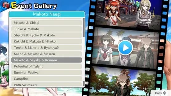 Danganronpa S: Ultimate Summer Camp — Screenshoty