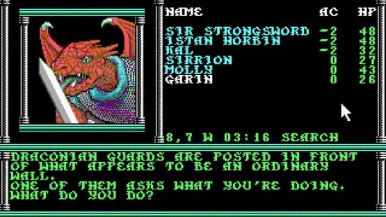 Death Knights of Krynn — Screenshoty