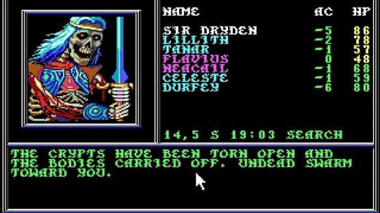 Death Knights of Krynn — Screenshoty