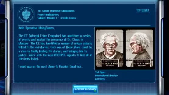 Interpol: The Trail of Dr. Chaos — Screenshoty