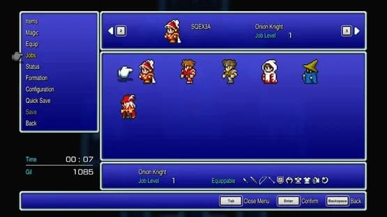 Final Fantasy III — Screenshoty