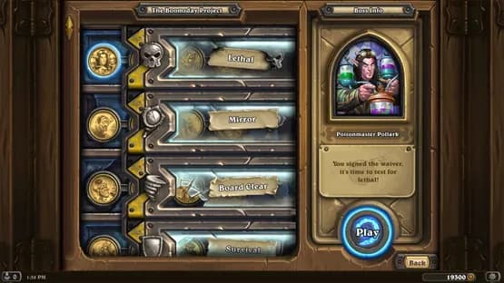 Hearthstone: The Boomsday Project — Screenshoty