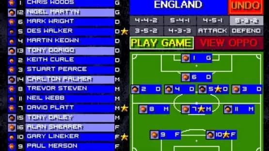 Sensible Soccer: European Champions — Screenshots