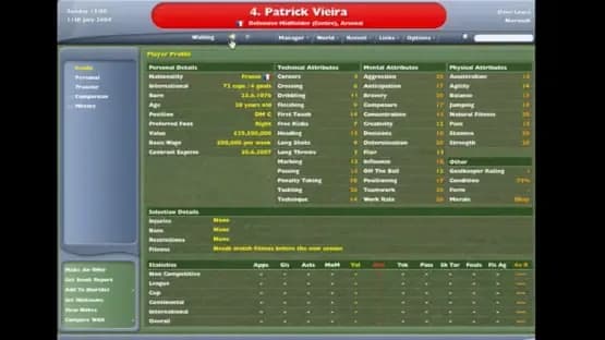Football Manager 2005 — Screenshoty