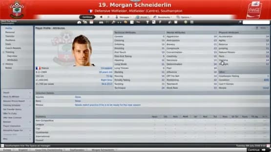 Football Manager 2009 — Screenshoty