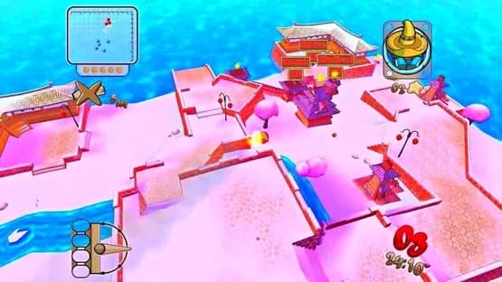 Worms Forts: Under Siege — Screenshoty