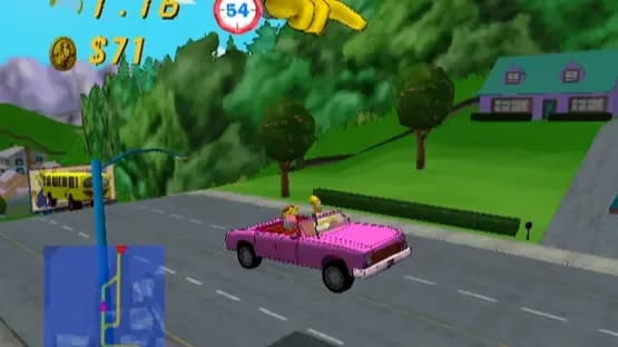 The Simpsons: Road Rage — Screenshoty