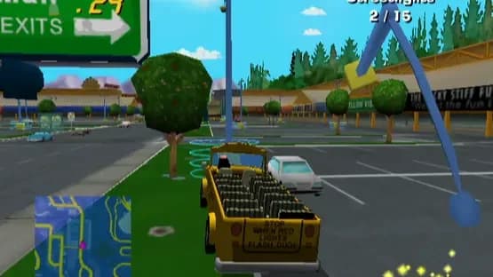 The Simpsons: Road Rage — Screenshoty