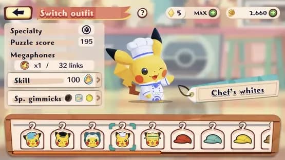 Pokémon Café ReMix — Screenshoty