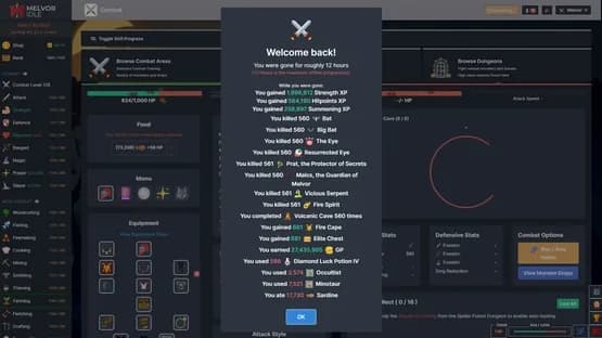 Melvor Idle — Screenshoty