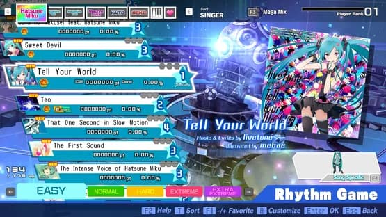 Hatsune Miku: Project Diva Mega Mix+ — Screenshots