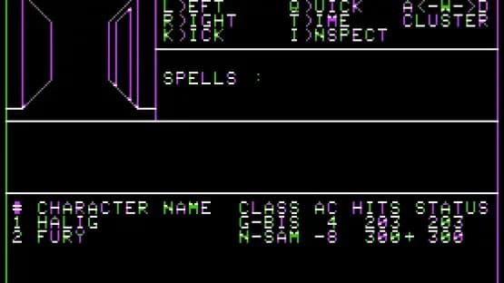 Wizardry: Knight of Diamonds - The Second Scenario — Screenshoty
