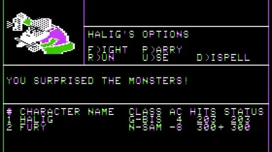 Wizardry: Knight of Diamonds - The Second Scenario — Screenshoty
