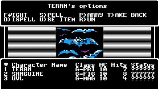 Wizardry V: Heart of the Maelstrom — Screenshoty