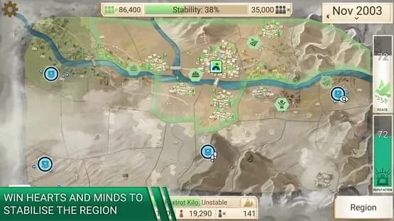 Rebel Inc. — Screenshots