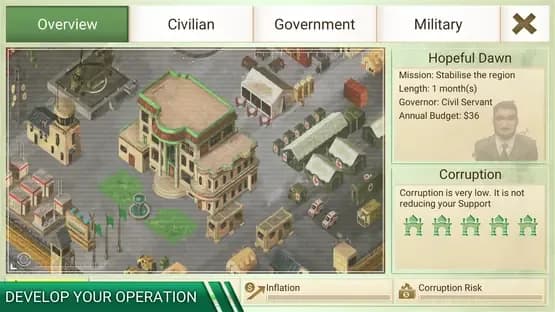 Rebel Inc. — Screenshots