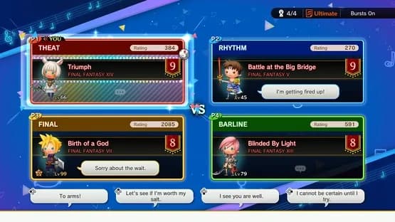 Theatrhythm Final Bar Line — Screenshoty