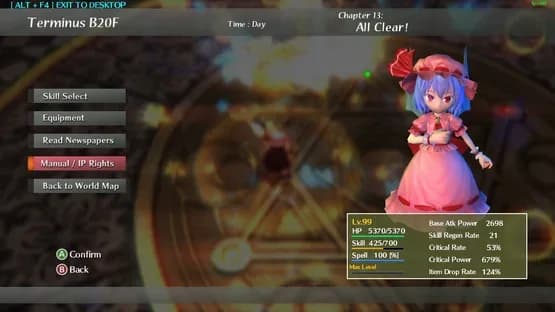 Touhou: Scarlet Curiosity — Screenshoty
