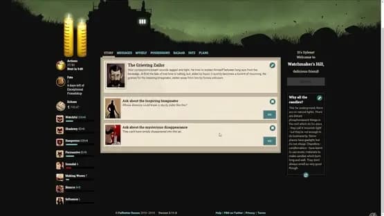 Fallen London — Screenshoty