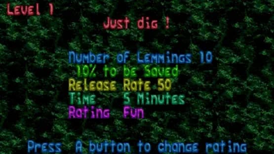 Lemmings — Screenshoty