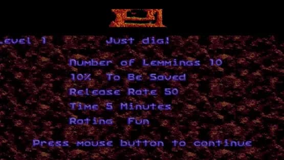 Lemmings — Screenshoty