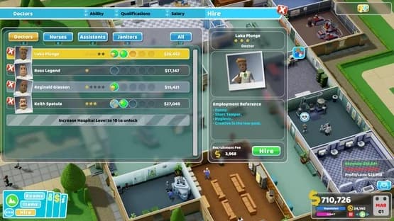 Two Point Hospital — Screenshoty